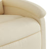 Stella Homewares Electric Massage Recliner Chair Cream Fabric