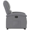 Stella Homewares Stand up Recliner Chair Light Grey Fabric