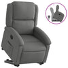 Stella Homewares Stand up Recliner Chair Dark Grey Fabric