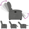 Stella Homewares Stand up Recliner Chair Dark Grey Fabric