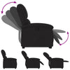 Stella Homewares Stand up Recliner Chair Black Fabric