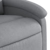 Stella Homewares Stand up Massage Recliner Chair Light Grey Fabric