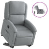 Stella Homewares Electric Stand up Recliner Chair Light Grey Fabric