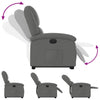 Stella Homewares Electric Stand up Recliner Chair Dark Grey Fabric