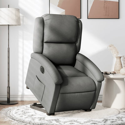 Stella Homewares Electric Stand up Recliner Chair Dark Grey Fabric