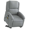 Stella Homewares Electric Stand up Massage Recliner Chair Light Grey Fabric