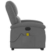 Stella Homewares Electric Stand up Massage Recliner Chair Dark Grey Fabric