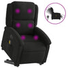 Stella Homewares Electric Stand up Massage Recliner Chair Black Fabric