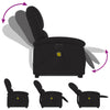 Stella Homewares Electric Stand up Massage Recliner Chair Black Fabric