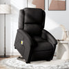 Stella Homewares Electric Stand up Massage Recliner Chair Black Fabric