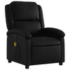 Stella Homewares Massage Recliner Chair Black Faux Leather