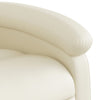 Stella Homewares Massage Recliner Chair Cream Faux Leather