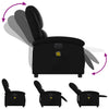 Stella Homewares Electric Massage Recliner Chair Black Faux Leather