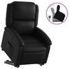 Stella Homewares Stand up Recliner Chair Black Faux Leather