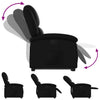 Stella Homewares Stand up Recliner Chair Black Faux Leather