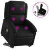 Stella Homewares Stand up Massage Recliner Chair Black Faux Leather