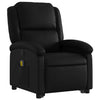 Stella Homewares Stand up Massage Recliner Chair Black Faux Leather