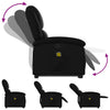 Stella Homewares Stand up Massage Recliner Chair Black Faux Leather