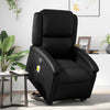 Stella Homewares Stand up Massage Recliner Chair Black Faux Leather