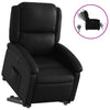 Stella Homewares Electric Stand up Recliner Chair Black Faux Leather