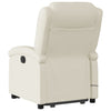 Stella Homewares Electric Stand up Massage Recliner Chair Cream Faux Leather