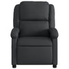 Stella Homewares Recliner Chair Black Real Leather