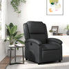 Stella Homewares Recliner Chair Black Real Leather