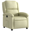 Stella Homewares Recliner Chair Cream Real Leather