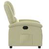 Stella Homewares Recliner Chair Cream Real Leather