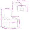 Stella Homewares Recliner Chair Cream Real Leather