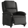 Stella Homewares Electric Recliner Chair Black Real Leather
