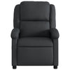 Stella Homewares Electric Recliner Chair Black Real Leather