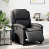 Stella Homewares Electric Recliner Chair Black Real Leather