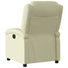 Stella Homewares Electric Recliner Chair Cream Real Leather