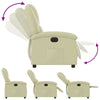 Stella Homewares Electric Recliner Chair Cream Real Leather