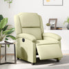 Stella Homewares Electric Recliner Chair Cream Real Leather