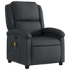 Stella Homewares Electric Massage Recliner Chair Black Real Leather