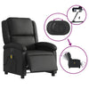 Stella Homewares Electric Massage Recliner Chair Black Real Leather