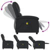 Stella Homewares Electric Massage Recliner Chair Black Real Leather