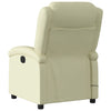 Stella Homewares Electric Massage Recliner Chair Cream Real Leather
