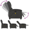 Stella Homewares Electric Massage Recliner Chair Grey Real Leather