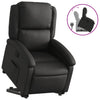 Stella Homewares Stand up Recliner Chair Black Real Leather