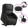 Stella Homewares Stand up Recliner Chair Black Real Leather