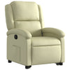 Stella Homewares Stand up Recliner Chair Cream Real Leather