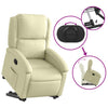 Stella Homewares Stand up Recliner Chair Cream Real Leather