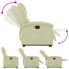 Stella Homewares Stand up Recliner Chair Cream Real Leather