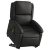 Stella Homewares Stand up Massage Recliner Chair Black Real Leather