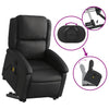 Stella Homewares Stand up Massage Recliner Chair Black Real Leather