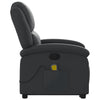 Stella Homewares Stand up Massage Recliner Chair Black Real Leather