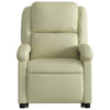 Stella Homewares Stand up Massage Recliner Chair Cream Real Leather